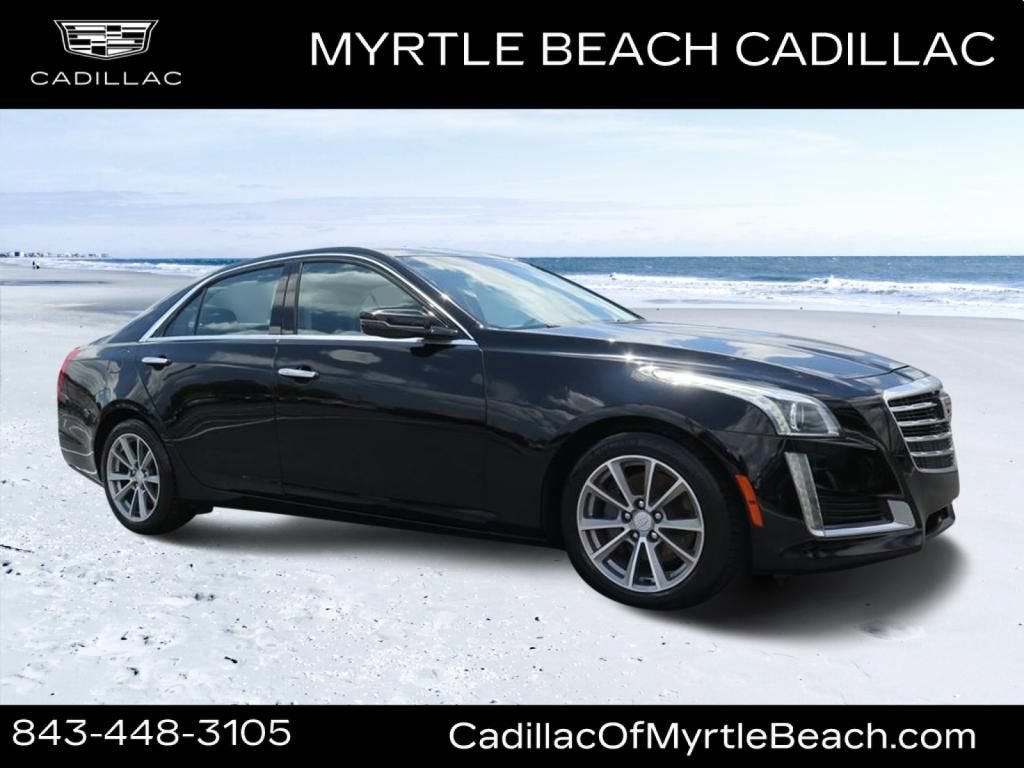 2019 Cadillac CTS Luxury RWD in Black Raven — front three-quarter view