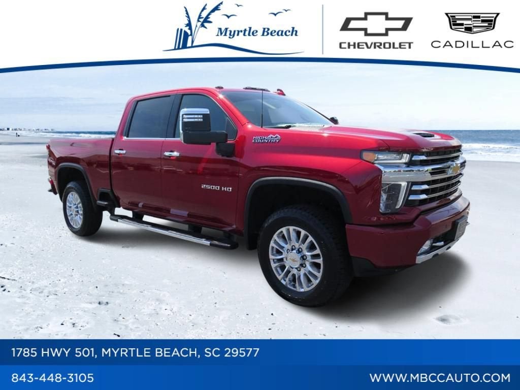 2023 Chevrolet Silverado 2500 HD High Country in Cherry Red Tintcoat — front three-quarter view