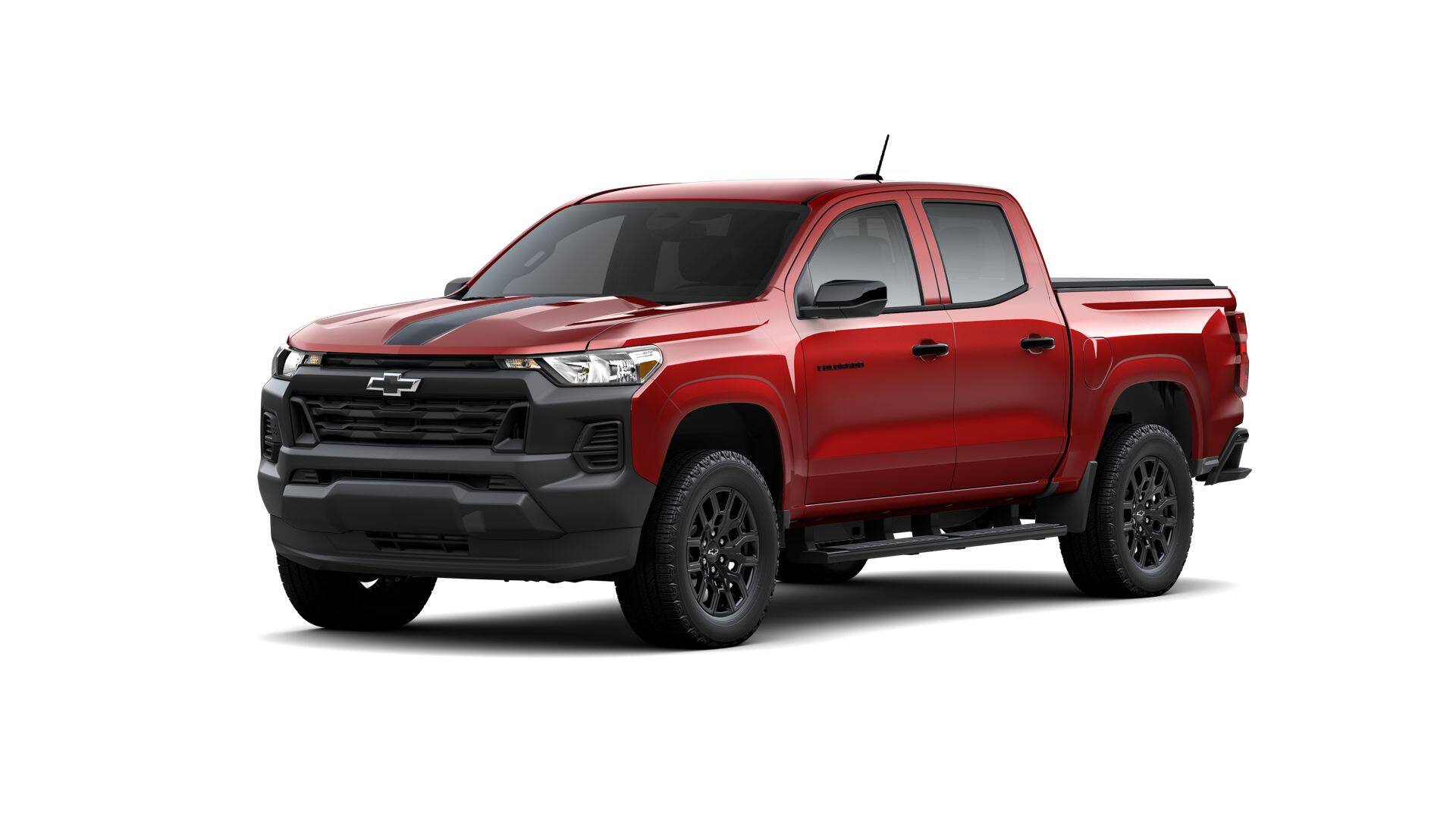 2026 Chevrolet Colorado WT in Radiant Red Tintcoat — front three-quarter view