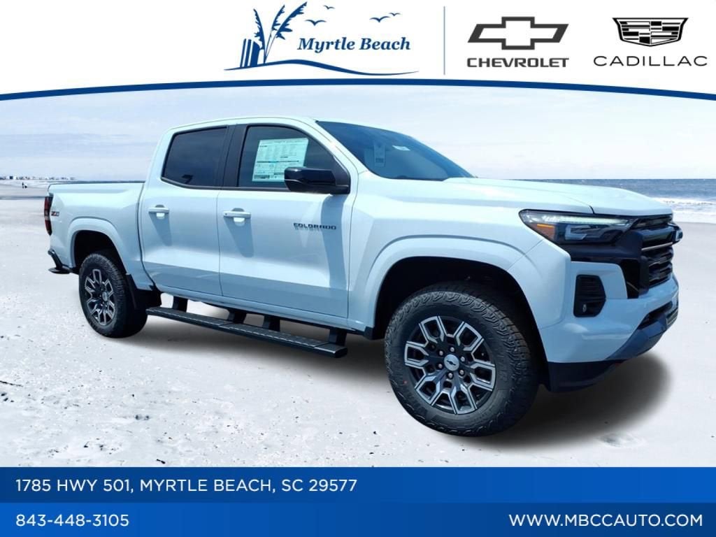 2026 Chevrolet Colorado Z71 in Summit White — front three-quarter view
