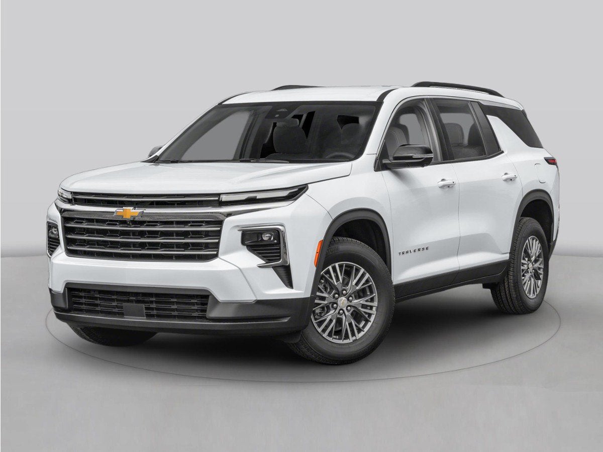 2026 Chevrolet Traverse RS in Polar White Tricoat — front three-quarter view