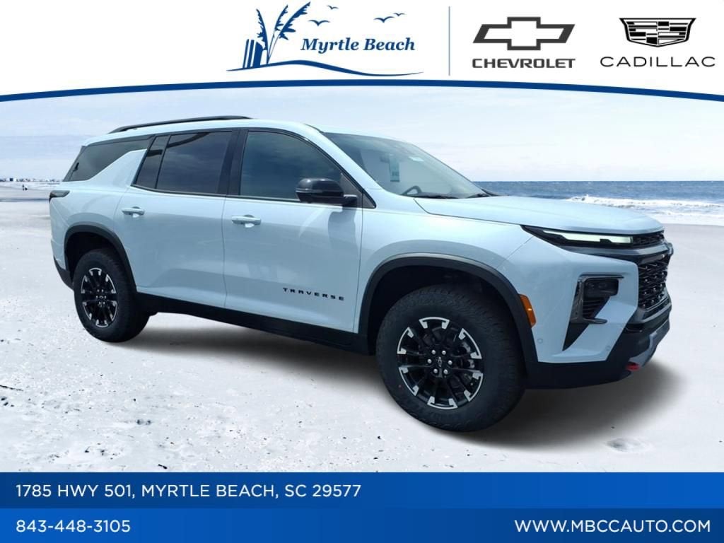 2026 Chevrolet Traverse Z71 in Polar White Tricoat — front three-quarter view