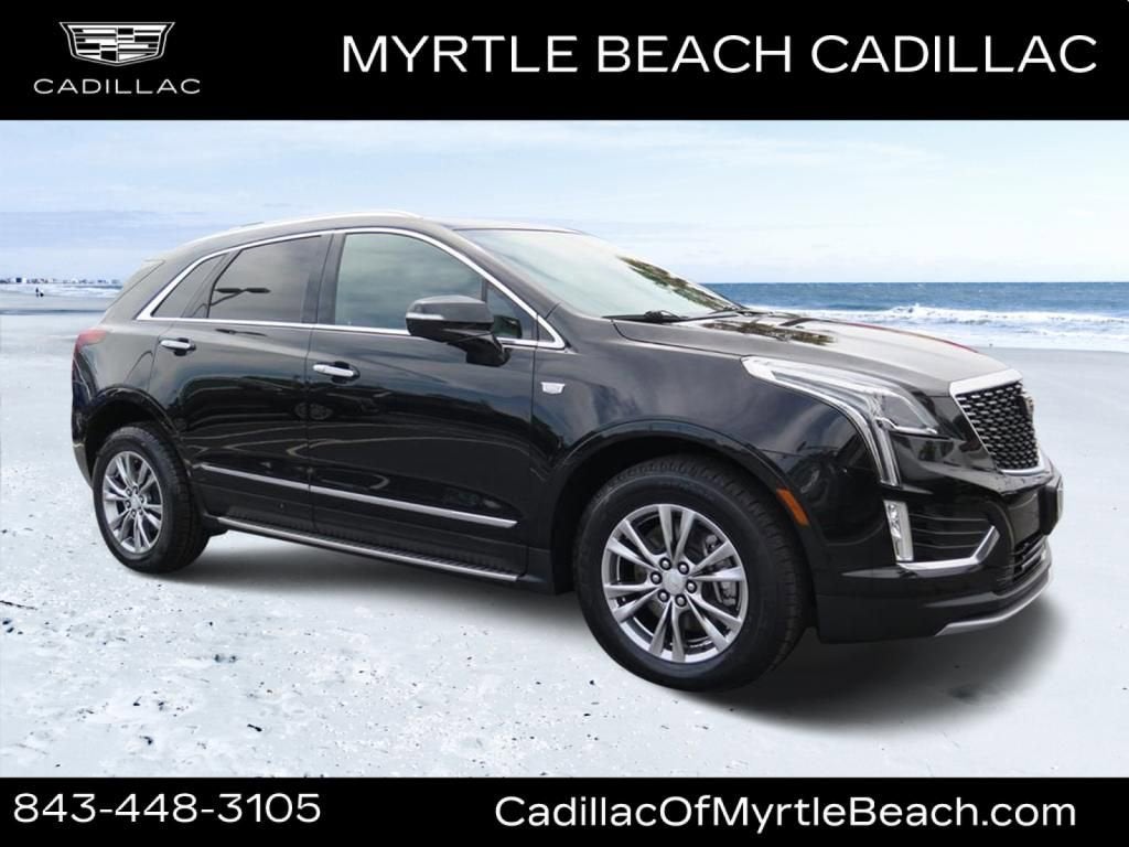 2020 Cadillac XT5 Premium Luxury AWD in Stellar Black Metallic — front three-quarter view
