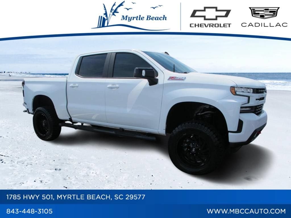 2020 Chevrolet Silverado 1500 RST in Summit White — front three-quarter view