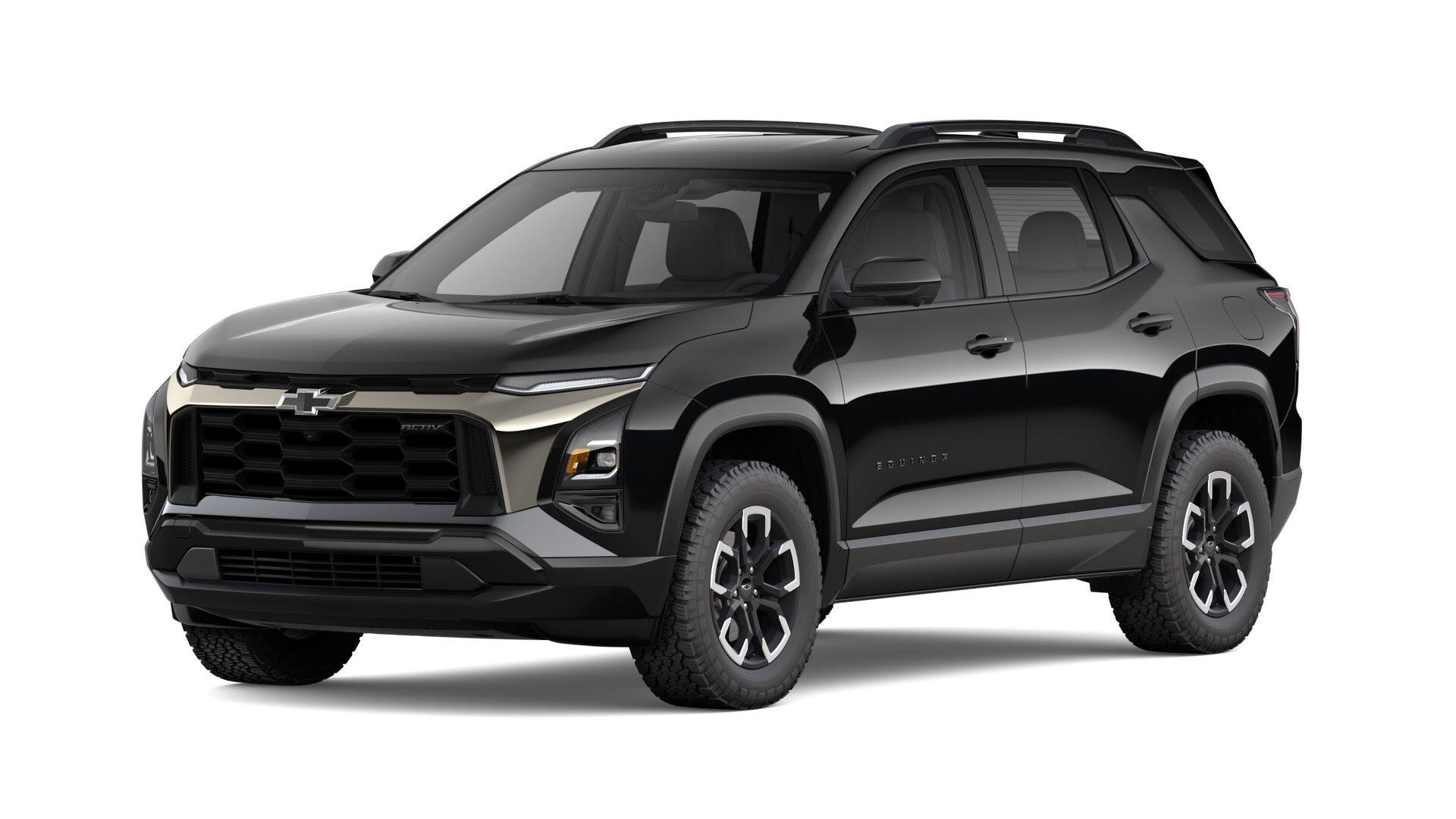 2027 Chevrolet Equinox FWD ACTIV in Mosaic Black Metallic — front three-quarter view