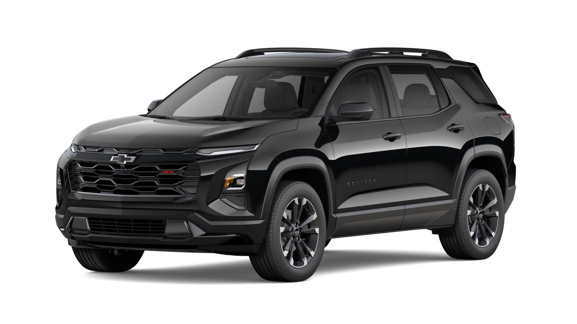2027 Chevrolet Equinox FWD RS in Mosaic Black Metallic — front three-quarter view