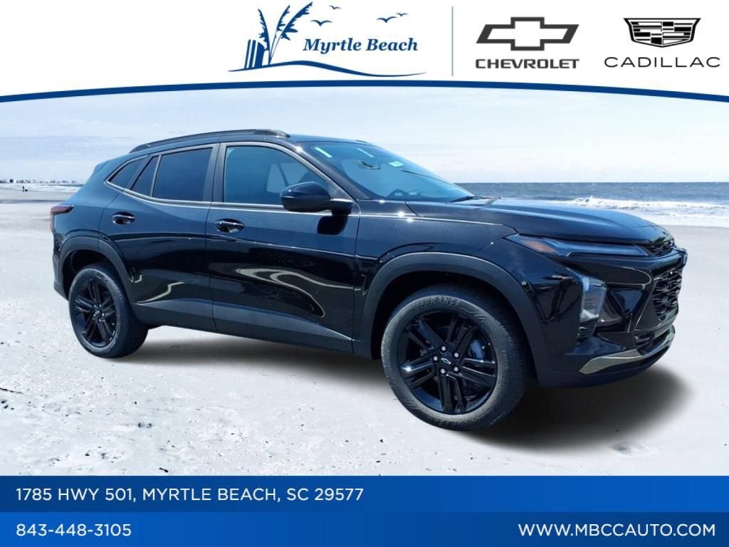 2026 Chevrolet Trax ACTIV in Mosaic Black Metallic — front three-quarter view