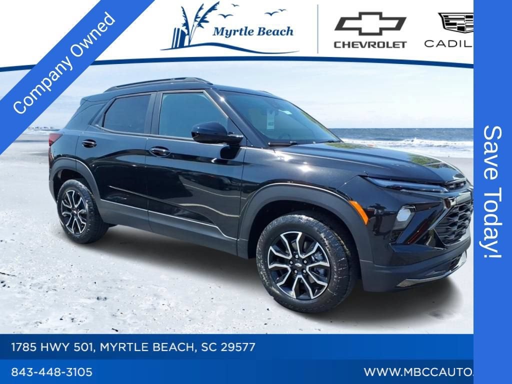 2026 Chevrolet Trailblazer ACTIV in Mosaic Black Metallic — front three-quarter view